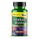 America Medic & Science Ginkgo Biloba 60mg (60 Softgels) | 남자와 여자를 위한 뇌 승압기 보충교재 | 초본 잎 추출물을 가진 마음 증강 인자