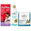 Tylenol와 Zarbee의 아기 Essentials는 유아를 위해 묶습니다: 유아 Acetaminophen 액체 약, Zarbee's 아기 Soothing Nasal 살포, 그리고 Zarbee's 아기 Soothing Eucalyptus & Lavendar 가슴 Rub