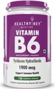 비타민 B6 Pyridoxine -120 Veg. 캡슐.