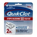 Adventure Medical Kits QuikClot Gauze - 비상 생존 또는 재난 대비 키트를위한 유연한 Hemostatic 의료 가제트 및 더 많은 - Kaolin - 3 "x 24"로 빠른 출혈 중지