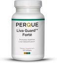 PERQUE Liva Guard Forte 120 Softgels – Liver Function & Detox를 위한 초본 & 산화 방지제 공식 – 지원 대사 & 세포질 건강 – 비 GMO, 글루텐 자유로운, 채식 공식 – 120 조사