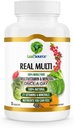 LEAFSOURCE Real Multi, Multivitamin Whole Food Supplement - Real Food에서 만든 21 비타민 및 미네랄. Vegan, Real Fruits Veggies & Whole Foods (30 vcap)에서 만든 식물 기반 영양소