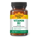 국가 생활 비타민 B2 100mg Riboflavin 보충교재 – 부스트 에너지 생산 & 지원 세포 기능, 글루텐 자유로운, Vegan, Kosher, Halal – 부식방지제 없음, GMO 또는 인공 풍미, 100 조사