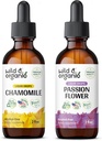 야생 & 유기 Chamomile Tincture 2 fl oz & Passionflower Tincture 2 fl oz