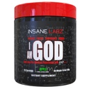 Insane Labz I am God Pre Workout, High Stim Pre Workout Powder는 Creatine와 DMAE Bitartrate가 AMPiberry, Energy Focus Endurance 근육 성장, 25 Srvgs, Apple에 의해 연료를 공급했습니다.