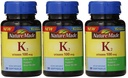 자연 만든 비타민 K2 100 mcg Softgels 30 (3) (패키지 May Vary)