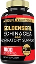 Echinacea, Mullein 잎, Plantain & More를 가진 황금 뿌리 캡슐 유기 - 7개의 우수한 초본 지원 면역 체계, 소화성 건강, 매끄러운 호흡 및 몸 관리 - 200의 캡슐