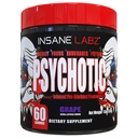 Insane Labz Psychotic, 높은 자극제 전 운동 분말, 극단적 인 Lasting 에너지, 초점 및 지구 베타 Alanine, 크레아틴 Monohydrate, DMAE, 60 Srvgs, 포도를 가진 내구시간