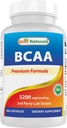 제일 자연적인 BCAA 분지 사슬 아미노산, 서빙 당 3200mg, 400의 캡슐 - 약제 급료 - 100% 순수한 순간화한 공식 | Pre/Post 운동 보디 빌딩 보충교재 | Boost 근육 성장