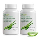 AloeCure 유기 알로에 Vera 캡슐, 160,000mg 안 알로에 잎은 서빙 당, 지원 Gut, 소화, & 면역성 건강, 도움은 균형을 잡은 Stomach 산성도, Aloin 해방합니다, 30Caps x 2Btl를 유지합니다
