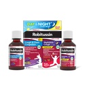 아이들의 Robitussin DM 일과 밤 기침 구호 가치 팩, 기침 약, 포도/Fruit 펀치 풍미 - 4 Fl Oz x 2