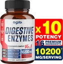 10200 년 전 소화를 위한 Prebiotic를 가진 Mg 소화 효소, 면역 & 몸 지원 - Apple Pectin, Ginger 뿌리, Prebiotic 체계 & 더 많은 것을 가진 16in1 - 2 달 동안 120의 캡슐