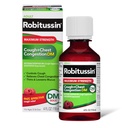 Robitussin 성인 최대 힘 기침 + 가슴 Congestion DM 최대 (4 fl. oz. 병), Cough Suppressant & Expectorant, 라즈베리 맛