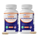Vitamatic 2 팩 Valerian 뿌리 20 : 1 추출물 250 mg - 240 캡슐 - 20X 농축 추출물