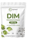 DIM Active Supplement, DIM 300mg, 240 Veggie 캡슐 (8 개월 공급), 1 포뮬러, 에스트로겐 Metabolism, 우수한 DIM-Plus 브로콜리 추출물 더 나은 흡수를위한 검은 후추와 보충
