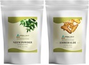 Neem 잎 분말과 Ambehaldi 심황 분말 2 콤보의 16 Oz 팩