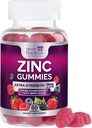 아연 보충 교재 50mg Gummies - 최대 힘 피부 건강 & 면역 지원 거미, Vegan, 비 GMO & 글루텐 자유로운 - 제일 아연 보충교재 산화 방지제 & 뼈 건강 Chewable 맛있은 베리 풍미 - 60 Gummies
