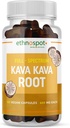 Kava Kava Root Calming 보충 캡슐 - 자연 초본 Kava 추출물과 휴식과 무드 밸런스를 지원 - Non-Habit Forming, Gluten-Free - 125 Vegan 캡슐