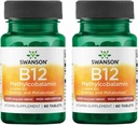 Swanson 비타민 B-12 Methylcobalamin 높은 흡수 5000 mcg 60 탭 (2 팩)