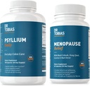 Tobias Menopause Relief 및 Psyllium Daily 박사 - Hormonal Balance 및 Digestive Health, Non-GMO 지원