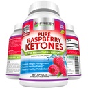 FRESH HEALTHCARE 순수 100 % 라즈베리 케톤 최대 1000mg 서빙 - 3 개월 공급 비 GMO - 고급 체중 감량 지원 - 180 캡슐
