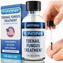 FUNGINIX Toenail Fungus Treatment Extra Strength - 10 % Undecylenic Acid & Tea Tree Oil과 항진균성 손톱 치료 - 15 + 천연 오일 및 식물에 의해 권장 - 미국 (포장 월병)