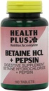 건강 플러스 베타인 Hcl + Pepsin 소화 건강 보충교재 - 180의 정제