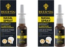 꿀벌과 자연적인 Propolis Nasal 살포 1개 Fl oz | Congestion 안전 알콜 자유로운 의학 급료 Propolis Nose 하락, Sinus 기복, 알레르기, Nasal 습기를 공급 살포 Nasal 살포, 1개의 fl oz (포장 2)