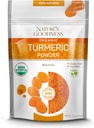 Nature 's Goodness Organic Turmeric Powder | Pure Ground Curcuma Root Spice | 비타민 및 천연 산화 방지제에서 익지않는 Vegan Turmeric Curcumin Seasoning Rich | 비 GMO 글루텐 프리 8 oz