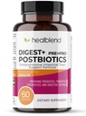Digest + Postbiotics 여성과 남성, 멀티 효소, 브롬플라인, Papin 및 Lipase, Non-GMO, 글루텐 프리, 60 채식 모자를 가진 소화 건강을 위한 유기 Prebiotic & Probiotics
