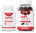 Humann SuperBeets Beet 뿌리 캡슐과 타트 체리 Gummies
