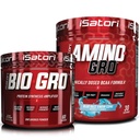 iSatori Bio-GRO Protein Synthesis 증폭기 - Unflavored (60 인분) & iSatori Amino-GRO BCAA 분말 - 블루 레이즈 스노우 콘 (30 인분)
