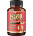 agobi 7in1 Adrenal 지원 보충교재 - 집중된 Ashwagandha, Panax Ginseng, Rhodiola Rosea에 동등물 - 몸 균형을 위한 60의 캡슐 2 달
