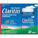 Claritin 24 HR 비 Drowsy 알레르기 약, Loratadine 항히스타민 정제, 30 Ct