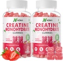 Creatine Monohydrate Gummies 남성 & 여성을 위한 5000mg, 근육 힘, 근육 건축업자, 에너지 부스트, 전 운동 보충교재 180 딸기 Gummies를 위한 Chewable Creatine Monohydrate