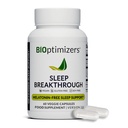 BIOptimizers Sleep Breakthrough Capsules - Natural Support Supplement | 성인용 Calming Relief Aid | Non-Habit Forming | 60 캡슐