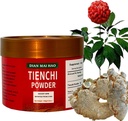 100g (3.5oz) 三三100% 순수한 Tienchi 분말 Pseudoginseng Notoginseng Sanqi 분말 Tienchi Ginseng 분말 田田 1200mesh