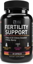 벨라 불임 지원 보충교재 | + Myo & D-Chiro Inositol + Vitex Berry | Reproductive Support, Hormonal & Ovarian Support Complex | 60 캡슐 | 3rd Party Tested, Non-GMO