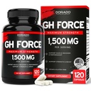 HGH는 남자 & 여자 (120 조사) 1500mg 지원 근육 성장 & 인간성장 호르몬의 건강한 수준을 보충합니다 - 남자 포스트 운동 보충교재를 위한 건강한 근육 & 회복을 승진시킵니다 - 미국은 만들었습니다