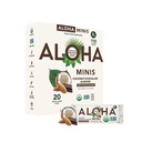 ALOHA 유기 플랜트 기반 단백질 바 MINIS |코콘트 초콜릿 알몬드 | 20 개, 24g 바 | Vegan, Low Sugar, Gluten Free, Paleo, Low Carb, Non-GMO, Stevia Free, Soy Free, No Sugar Alcohol