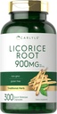 Carlyle Licorice 뿌리 캡슐 900mg | 300 개 | 뿌리 추출물 보충교재 | Non-GMO, 글루텐 프리