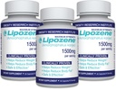 Lipozene 다이어트 알약 - 체중 감량 보충 - 총 90 캡슐의 세 병