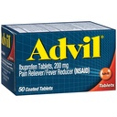 Advil Pain Reliever와 Fever 흡진기, Ibuprofen 200mg 통증 완화 - 50 코팅 정제