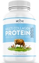 Revive Naturals Multi Collagen Protein Capsules - 유형 I, II, III, V & X - Hydrolysed Grass Fed Bovine, Wild Caught Marine & Free-Range Chicken, Hyaluronic Acid & Vitamin C, 120 Caps로 만든