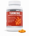최대 힘 95% Curcuminoids를 가진 1개의 심황 추출물 1000mg - 합동 안락 & 산화를 억제하는 지원을 위한 심황 Curcumin 보충교재 - 생강 추출물과 BioPerine - 1 달 공급
