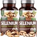 2-Pack N1N 프리미엄 순수 셀레늄 [최대 흡수, 200MCG] Immunity, Heart and Prostate Health, 360 Veg Caps 지원