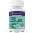 WELMATE - 알레르기 구호 - Fexofenadine HCl 60 mg - 12 시간 비 Drowsy Antihistamine - Sneezing - Runny Nose - Itchy Eyes, Nose & Throat - 알레르기 항체 정제 - 200 조사