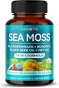 블랙 씨 오일, Ashwagandha, Bladderwrack, Nettle-Advanced 18-in-1 Formula for Immunity Boosting, Mineral-Rich - Made in the USA (150 Count)