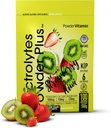 PowderVitamin Electrolytes Powder Plus (100 인분) Strawberry Kiwi Electrolyte Powder Zero Calorie Keto,0 Sugar, Maltodextrin, 1000mg 칼륨, 120mg 칼슘, 120mg 마그네슘, 히드라 션 파우더