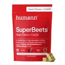 HumanN SuperBeets Heart Chews Advanced - CoQ10 Plus Beetroot & Grape Seed Extract, 60 카운트의 100mg